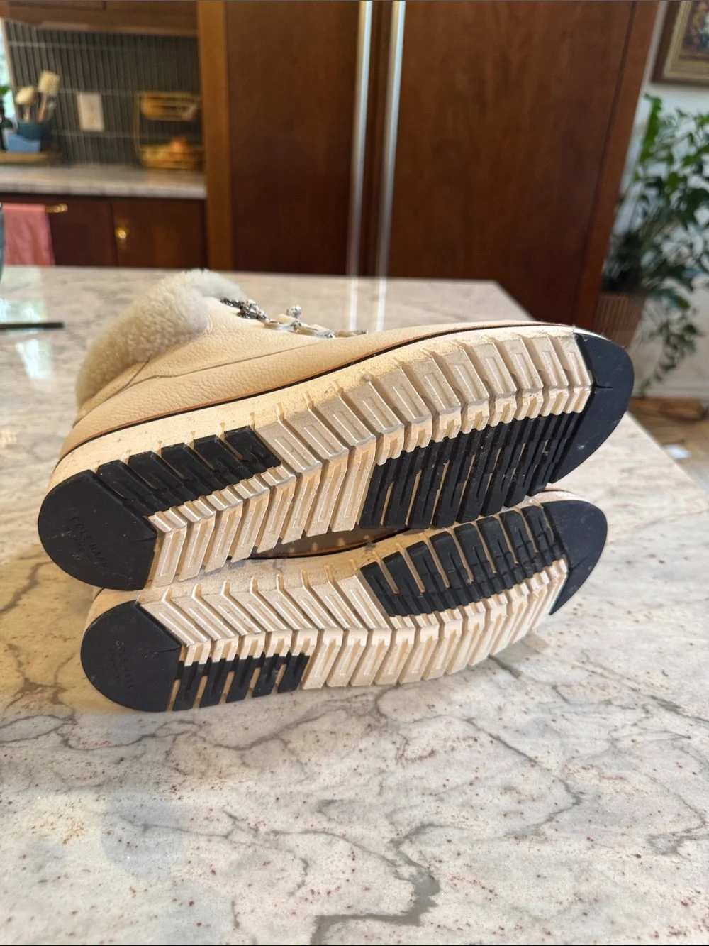 Cole Haan cream leather